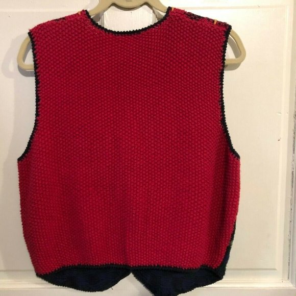 TALBOTS English Hunt Dog SWEATER VEST RAMIE COTTON - Picture 6 of 6